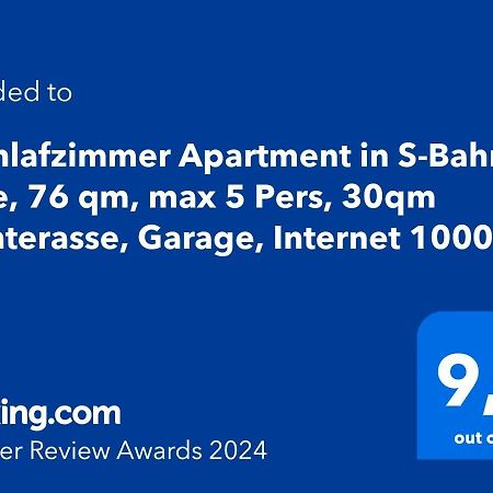 3 Zimmer Apartment In S-Bahn Naehe, 76 Qm, Max 5 Pers, 30Qm Dachterasse, Garage, Internet 1000 Mbit Gaertringen ภายนอก รูปภาพ