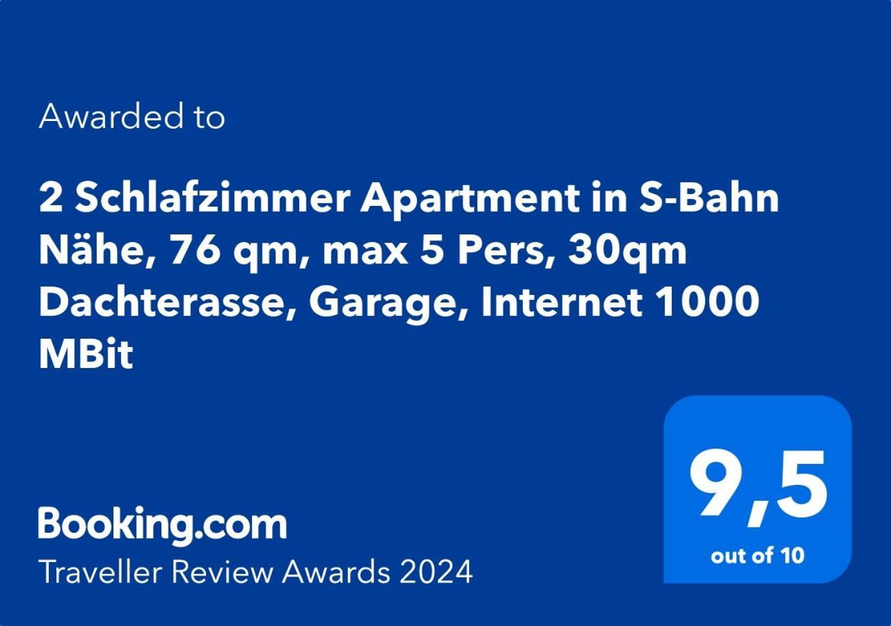 3 Zimmer Apartment In S-Bahn Naehe, 76 Qm, Max 5 Pers, 30Qm Dachterasse, Garage, Internet 1000 Mbit Gaertringen ภายนอก รูปภาพ